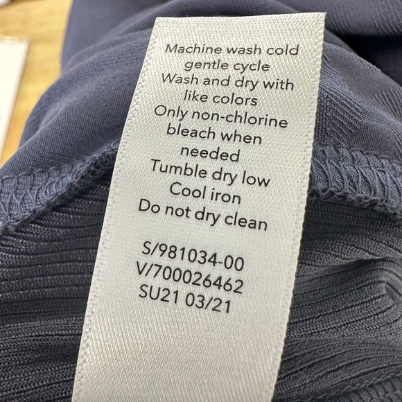 Athleta Brooklyn Textured Jumpsuit Women's‎ Size 2 Blue Leopard Print - Picture 12 of 14